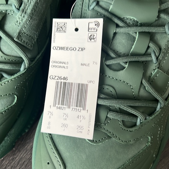 ADIDAS Originals OZWEEGO ZIP GZ2646 Green Size 8 NWT - Picture 5 of 7